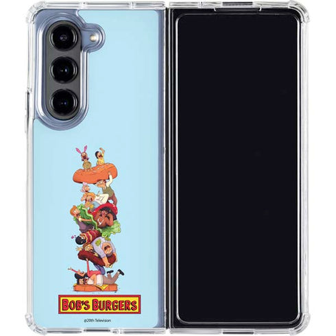Bobs Burgers Stacked Galaxy Z Fold5 5G Clear Case