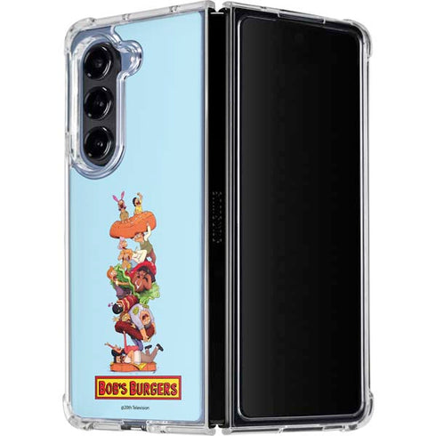 Bobs Burgers Stacked Galaxy Z Fold5 5G Clear Case