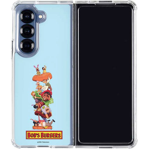 Bobs Burgers Stacked Galaxy Z Fold6 Clear Case