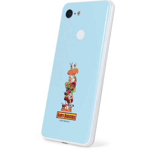 Bobs Burgers Stacked Google Pixel 3 Skin