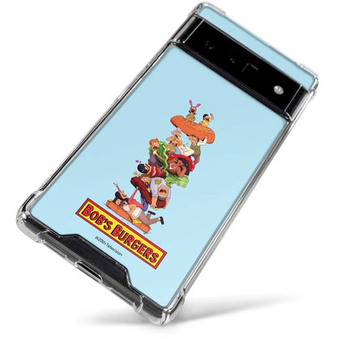 Bobs Burgers Stacked Google Pixel 6 Clear Case