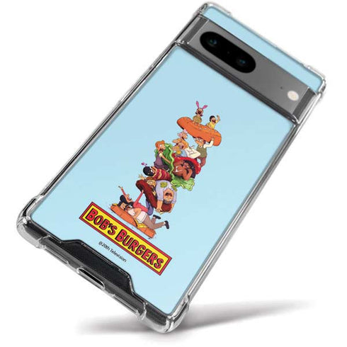 Bobs Burgers Stacked Google Pixel 8 Clear Case