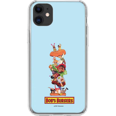 Bobs Burgers Stacked iPhone 11 Clear Case