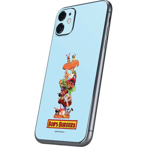 Bobs Burgers Stacked iPhone 11 Skin