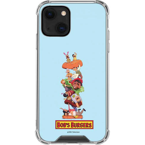 Bobs Burgers Stacked iPhone 13 Mini Clear Case