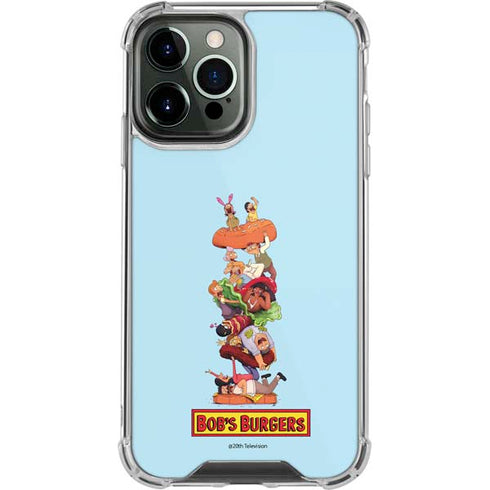 Bobs Burgers Stacked iPhone 14 Pro Max Clear Case