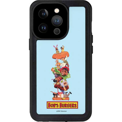 Bobs Burgers Stacked iPhone 14 Pro Waterproof Case