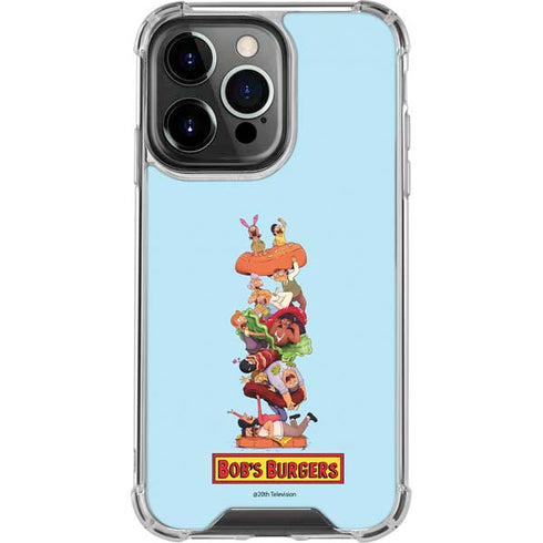 Bobs Burgers Stacked iPhone 15 Pro Max Clear Case