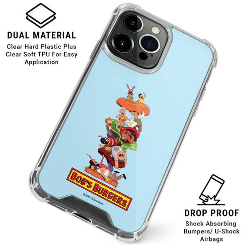 Bobs Burgers Stacked iPhone 15 Pro Max Clear Case