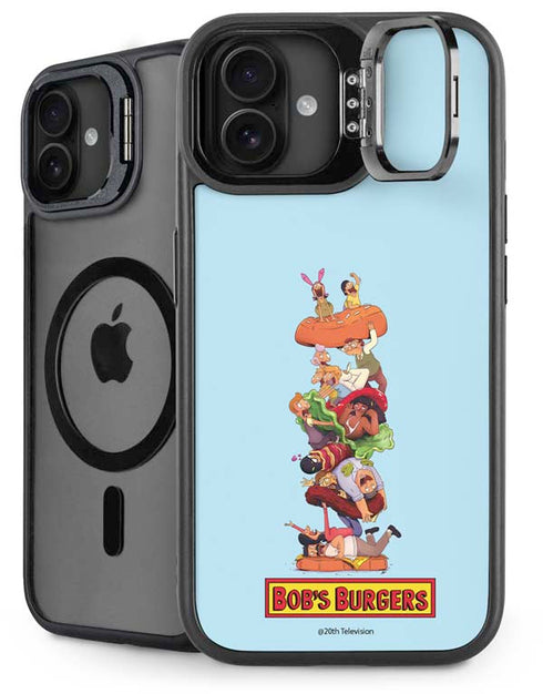 Bobs Burgers Stacked iPhone 16 Plus Kickstand Case
