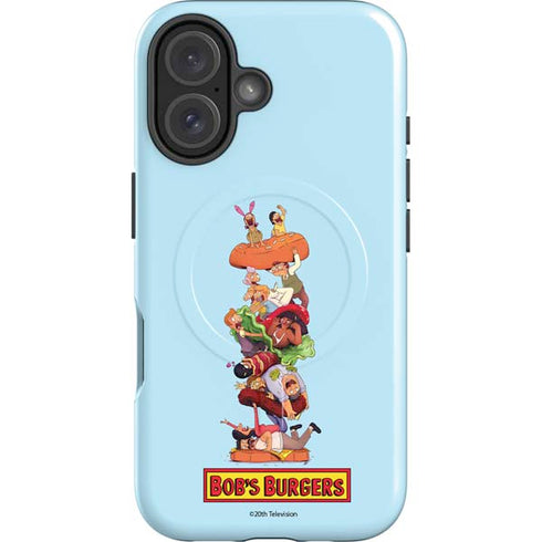 Bobs Burgers Stacked iPhone 16 Plus Magsafe Impact Case