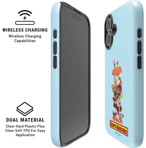 Bobs Burgers Stacked iPhone 16 Plus Magsafe Impact Case