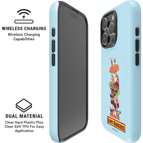 Bobs Burgers Stacked iPhone 16 Pro Magsafe Impact Case