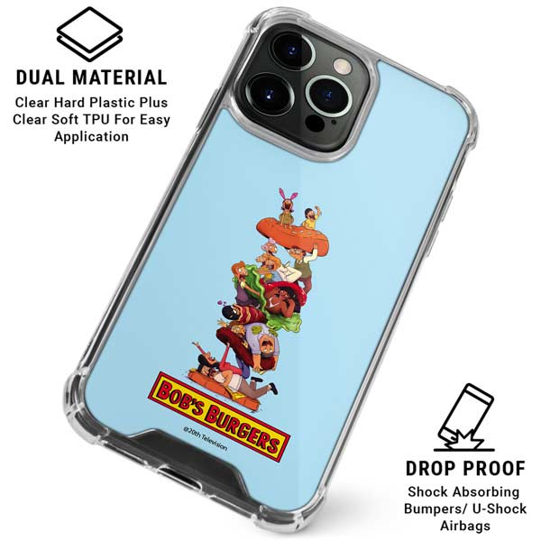 Bobs Burgers Stacked iPhone 16 Pro Max Clear Case Bobs Burgers Stacked iPhone 16 Pro Max Clear Case