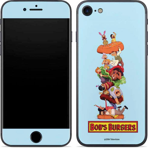 Bobs Burgers Stacked iPhone 8 Skin