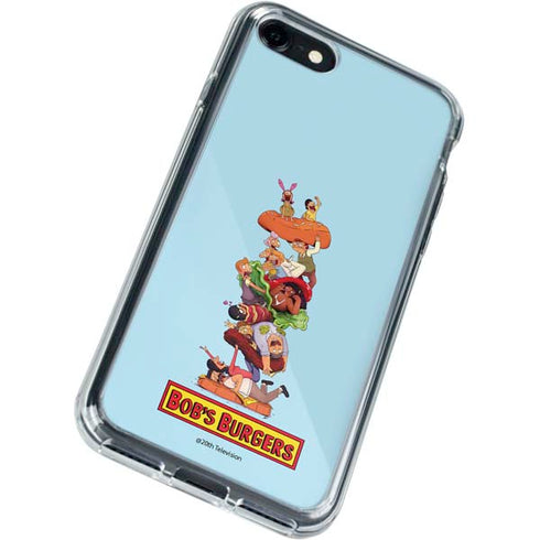 Bobs Burgers Stacked iPhone SE (2nd & 3rd Gen) Clear Case