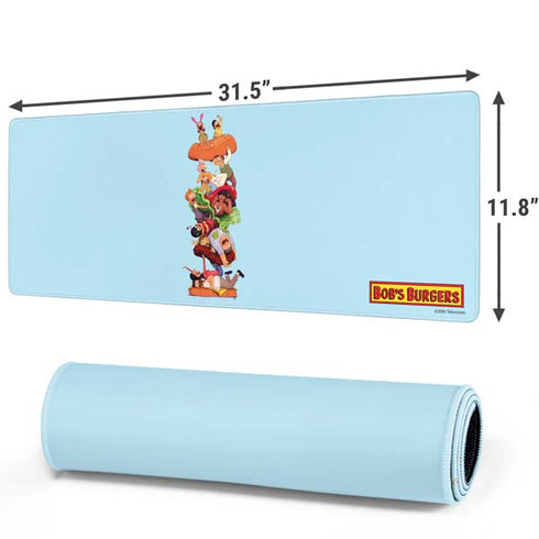 Bobs Burgers Stacked Gaming Mouse Pad