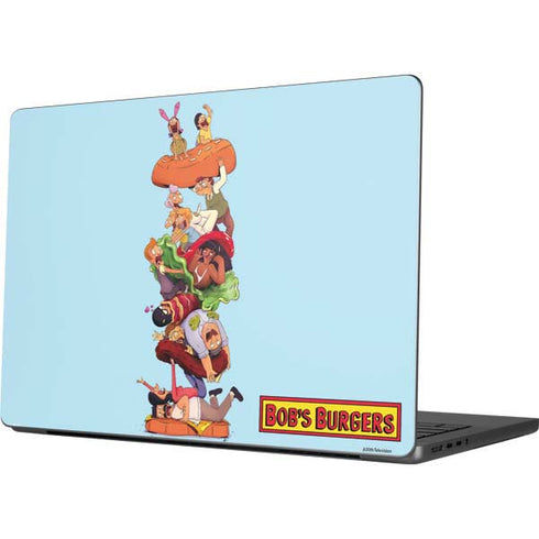 Bobs Burgers Stacked MacBook Pro 14in (2021-24) Skin