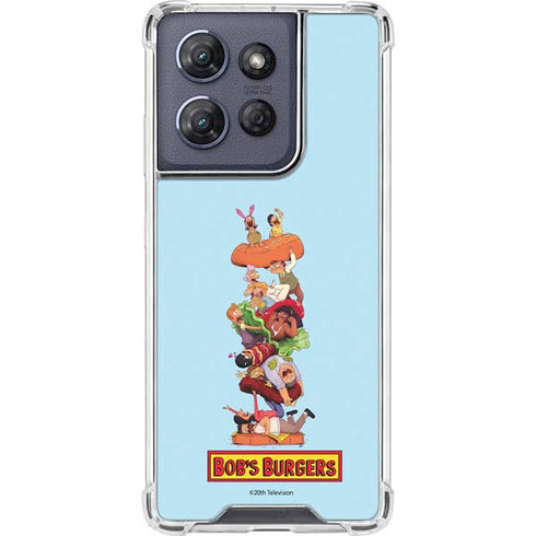 Bobs Burgers Stacked Moto G Play 5G (2025) Clear Case