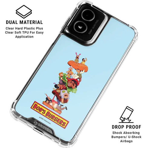 Bobs Burgers Stacked Moto G Power 5G (2024) Clear Case