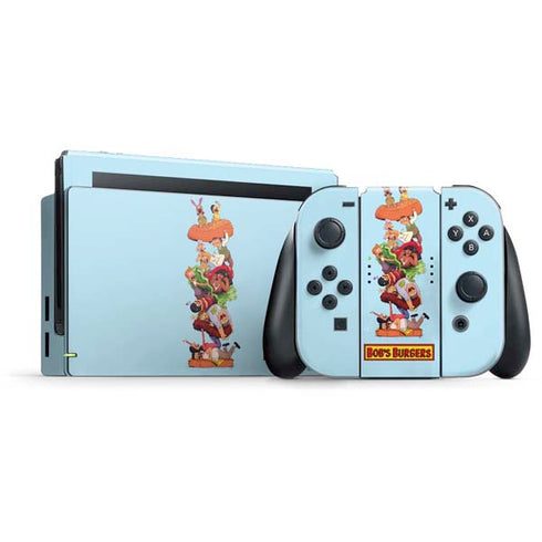 Bobs Burgers Stacked Nintendo Switch Bundle Skin