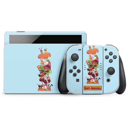 Bobs Burgers Stacked Nintendo Switch OLED (2021) Skin