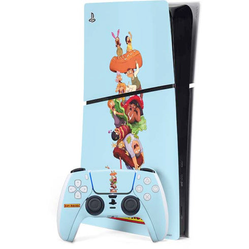Bobs Burgers Stacked PS5 Slim Digital Edition Bundle Skin