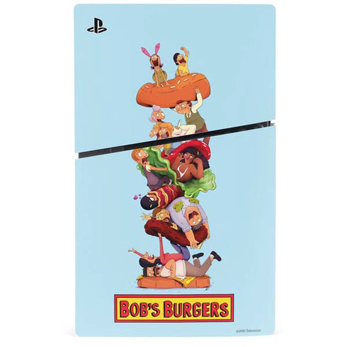 Bobs Burgers Stacked PS5 Slim Disk Console Skin