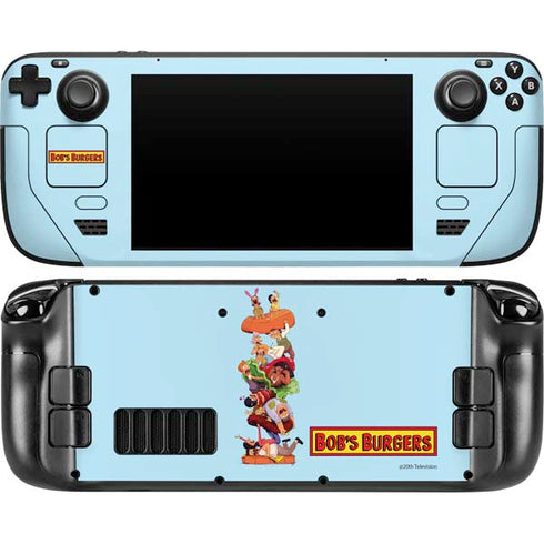 Bobs Burgers Stacked Steam Deck Handheld Gaming Computer Skin