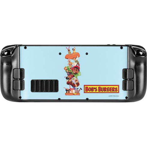 Bobs Burgers Stacked Steam Deck Handheld Gaming Computer Skin