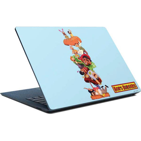 Bobs Burgers Stacked Surface Laptop Skin