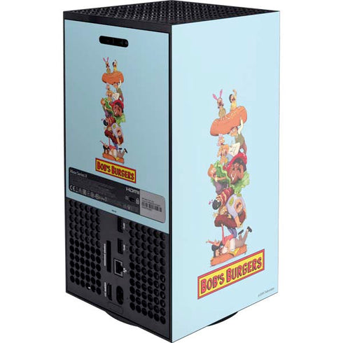 Bobs Burgers Stacked Xbox Series X Console Skin