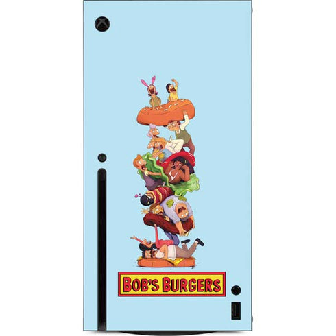 Bobs Burgers Stacked Xbox Series X Console Skin