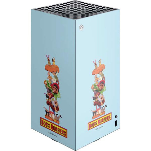 Bobs Burgers Stacked XBox Series X Digital Edition Console Skin
