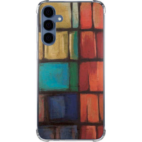 Stained Glass Galaxy A35 5G Clear Case