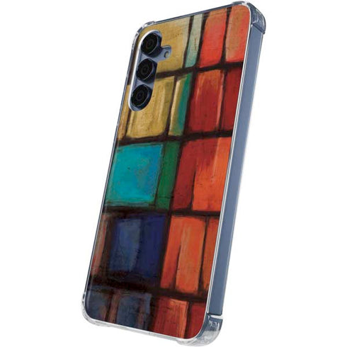 Stained Glass Galaxy A35 5G Clear Case