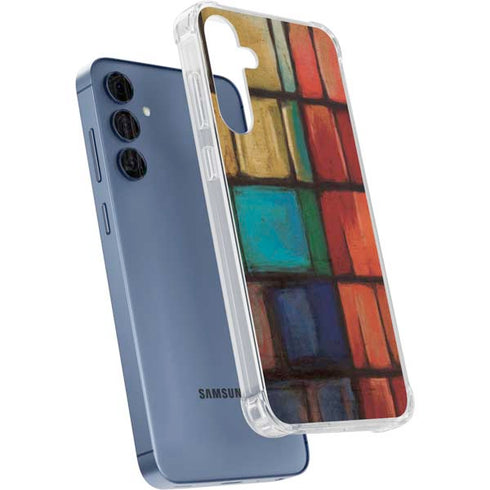 Stained Glass Galaxy A35 5G Clear Case