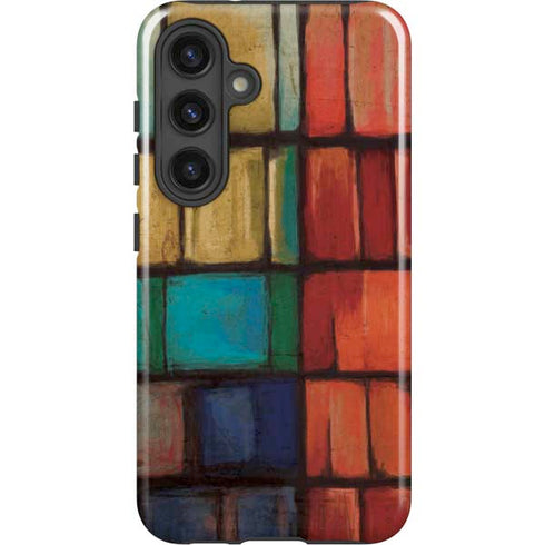 Stained Glass Galaxy S25 Impact Case
