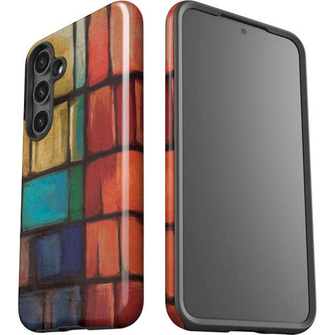 Stained Glass Galaxy S25 Impact Case