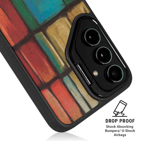 Stained Glass Galaxy S25 Kickstand Case