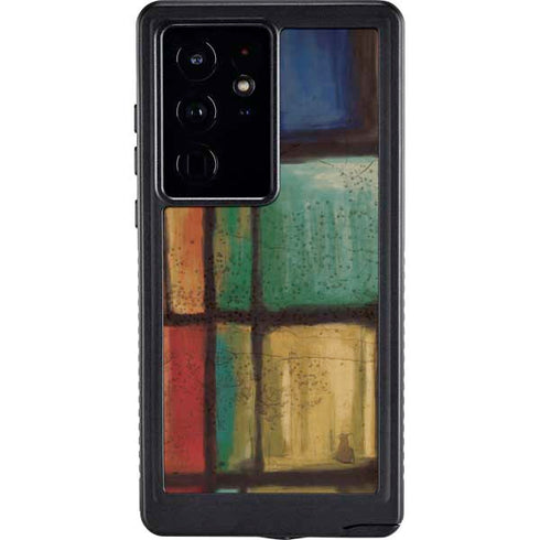 Stained Glass Galaxy S24 Ultra Waterproof Case