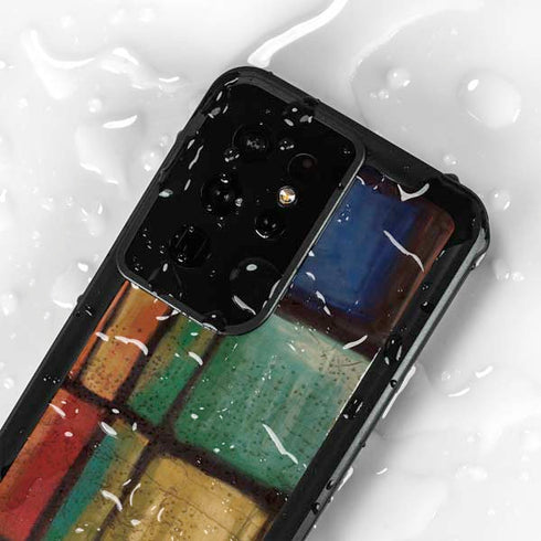 Stained Glass Galaxy S24 Ultra Waterproof Case