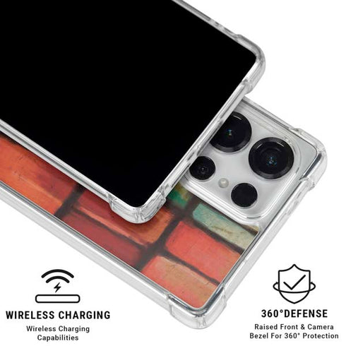 Stained Glass Galaxy S25 Ultra Clear Case