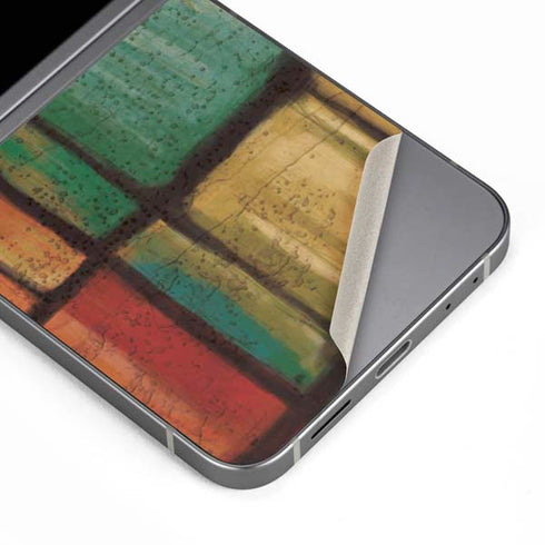 Stained Glass Galaxy Z Flip6 Skin