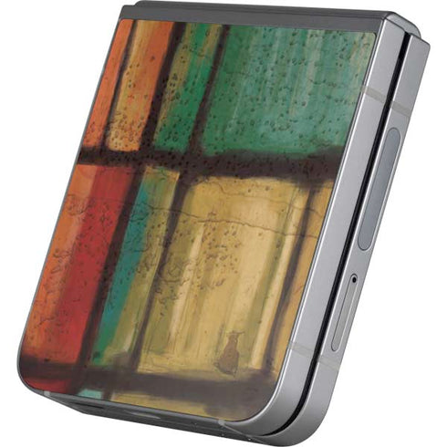 Stained Glass Galaxy Z Flip6 Skin