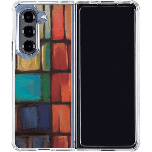 Stained Glass Galaxy Z Fold5 5G Clear Case