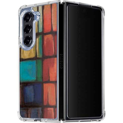 Stained Glass Galaxy Z Fold5 5G Clear Case