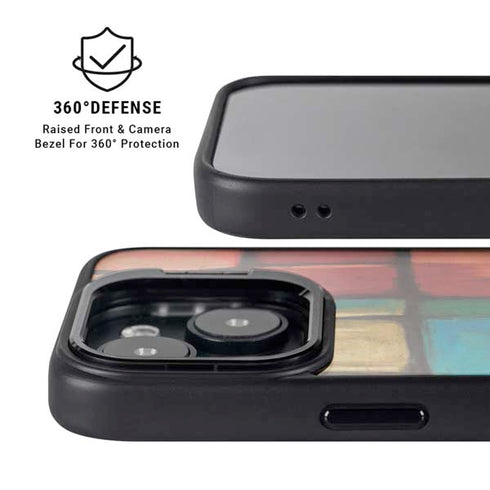 Stained Glass iPhone 15 Plus Kickstand Case