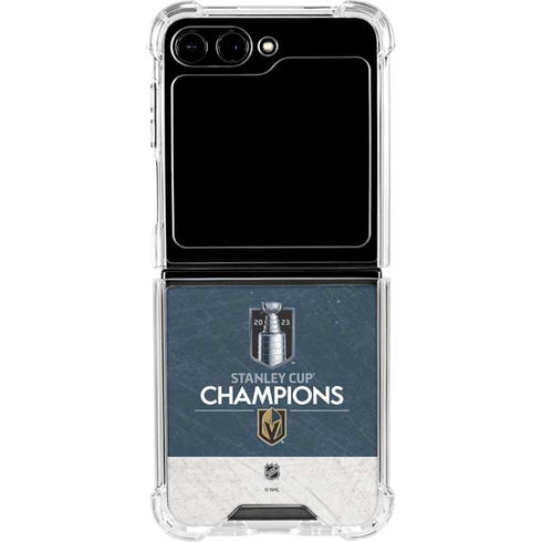 NHL Stanley Cup Champions 2023: Vegas Golden Knights Galaxy Z Flip6 Clear Case