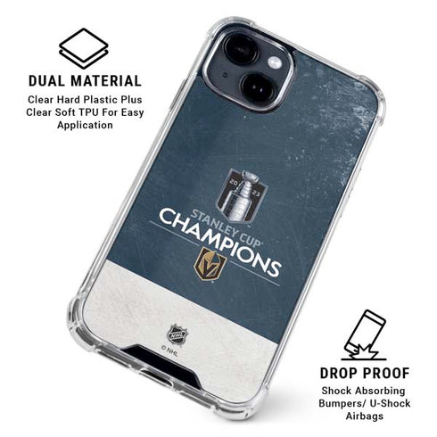 NHL Stanley Cup Champions 2023: Vegas Golden Knights iPhone 14 Plus Clear Case